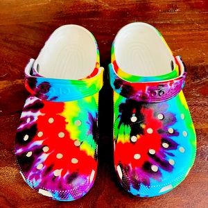 Tie Dye Crocs